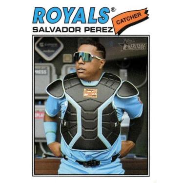 Imagem de Cartão de Beisebol 2026 Topps Heritage 320 Salvador Perez Royals - Mar