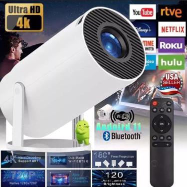Imagem de Mini Projetor Portatil, 5G,Wifi,Android 11,8000 Lumens-Hy300 - Magicub