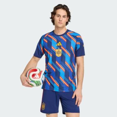 Imagem de Camisa Adidas Espanha Pré-Jogo I 2026 Marinho, EG