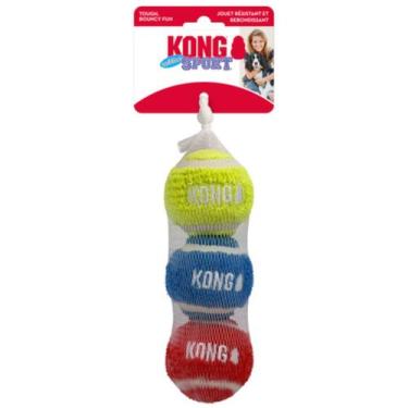 Imagem de Brinquedo Kong Sport Softies Balls Pack 3 Bolas Para Cachorro Médio