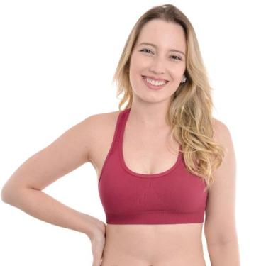 Imagem de Top Nadador Feminino Sustentação Roupa Academia Ginástica Fitness Lupo