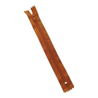 Imagem de Kit 100 Zíper Nylon 18cm Artesanato Costura Acabamento Saia Cor:Mostar