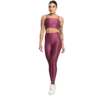 Imagem de Conjunto Fitness Top e Calça Esmeralda Bella Fiore Roupa Para Academia