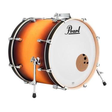 Imagem de Pele de Bumbo Pearl Coated 24 by Remo AUC-1124-PL Resposta Branca Muff