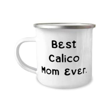 Imagem de Best Calico Mom Ever. Caneca de acampamento de 355 ml, gato Calico, presentes úteis para gato Calico
