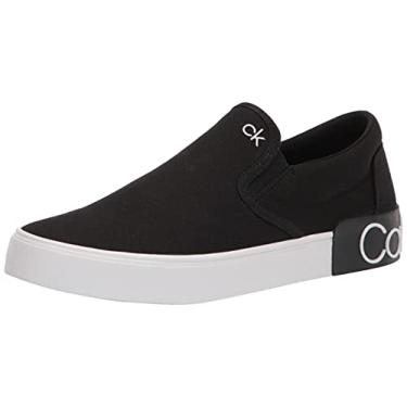 Imagem de Calvin Klein Tênis masculino Ryor, Lona preta 962, 39