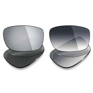 Imagem de 2 pares de lentes polarizadas de substituição da Mryok para óculos de sol Oakley Splinter – Opções