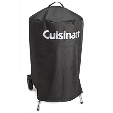 Imagem de Cuisinart Capa para churrasqueira e defumador de 45,7 cm, ajuste universal para churrasqueiras, grelhas, defumantes, tecido 600D durável, nylon resistente à água e intempéries, capa de churrasco