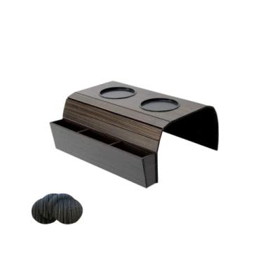 Imagem de Esteira Suporte Porta Copos Copo Braço Sofá (MARROM TABACO)