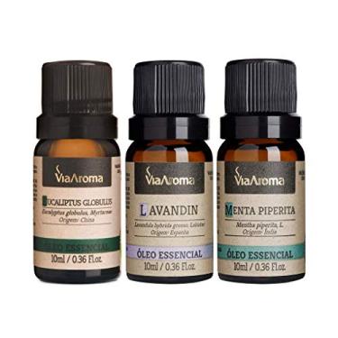 Imagem de Kit Respiração 3 Óleos Essenciais Via Aroma 10ml