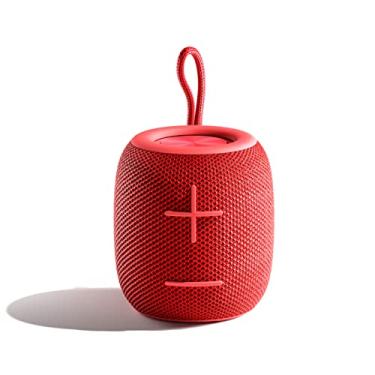 Imagem de Alto-Falante Bluetooth Portátil, Mini Alto-Falante Bluetooth 5.0 Dual Pairing Sem Fios, 360 HD Som Surround & Qualidade nos Graves Stereo, Reprodução por 16H, IP5 Impermeá vel para Viagens, Ar Livre, Casa e Festa (red)