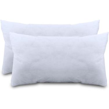 Imagem de Kit 2 Refil De Enchimento Para Almofada Fibras Siliconadas Macio Antialérgico 30x50cm - BF Colchões