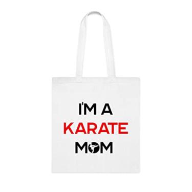 Imagem de Sacola I'M A Karate Mom, Karate Mom Idea, presente para mãe karatê, bolsa de ombro Karate Mom, bolsas reutilizáveis Karate Mom, presente para mãe da filha favorita,