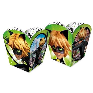 Imagem de Regina Cachepot Ladybug - Cat Noir - Pacote Com 8 Un Colorido