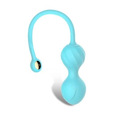 Imagem de Vibradores App Sem Fio Controle Remoto Estimulador Clitóris Mamilo Estimulador Bluetooths Kegel Bola Sexual Brinquedo Feminino Adulto Zatla (Azul)