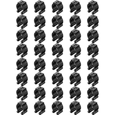 Imagem de Skylety 40 peças de clipes de vara de pescaria, suportes de clipe para taco de pesca, clipes de vara de soneca para vara de pescar, bilhar, taco de soneca