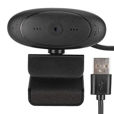 Imagem de Archuu Webcam com microfone, 2MP 1080p Full HD PC Webcam USB Web Camera Plug and Play Câmera USB para Laptop Desktop, foco automático, lente de rotação de 360 graus (preto)