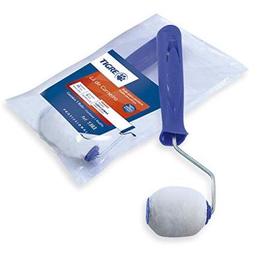 Imagem de Rolo la de Carneiro com Suporte, Tigre 61383050, Branco, 5cm