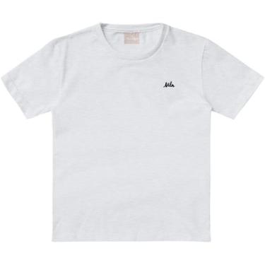 Imagem de Camiseta Menino Milon Em Algodão - Mescla White