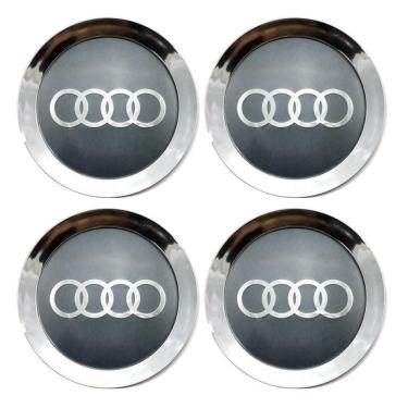 Imagem de Jogo 4 Calota Centro Roda Scorro S172 S181 Audi A8 Cromo