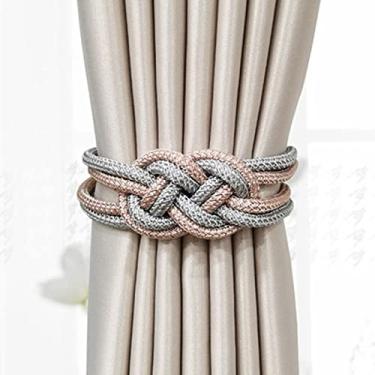 Imagem de 2 Pçs/conjunto Cortina Magnética Fivela Fivela Retenções Clipe Ímã Para Cortina Rod Tie Backs Cintos Pendurados Corda Acessórios Acessórios Cortina Decoração do Quarto, Y, 47cm