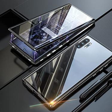 Imagem de Capa protetora para Samsung Galaxy Note 8 9 10 20 S7 S8 S9 S10 S20 S21 A80 A72 A71 A70 A60 Plus Lite Ultra FE Capa Magnética, Preta, Para A80