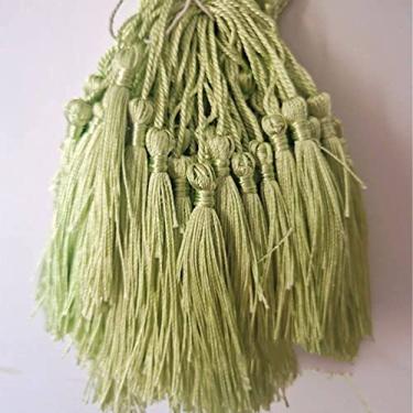 Imagem de 10-100 peças 13 cm cor poliéster seda borlas DIY artesanato marcador de livros cortina jóias pendurar corda franja guarnição roupas acessórios de costura, 12,10 peças