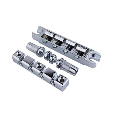 Imagem de Guyker Ponte de baixo de massa alta de 4 cordas com peça traseira vintage de aço usinado CNC, cromado