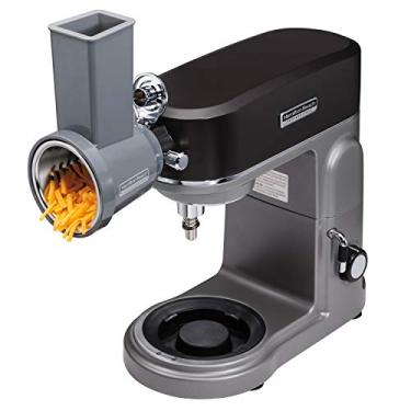 Imagem de HAMILTON BEACH PROFESSIONAL Acessório especial para batedeira de suporte 63247 - conjunto de fatiador e triturador, cinza