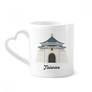 Imagem de Caneca de viagem Taiwan Chiang Kai-shek Memorial Hall café cerâmica copo de coração de vidro