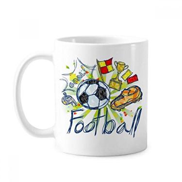 Imagem de Caneca de futebol de cerâmica com estampa de cerâmica para café e porcelana