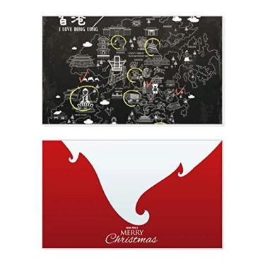 Imagem de Hong Kong Visiting Check Point Holiday Holiday Merry Christmas Cartão de parabéns Natal carta mensagem