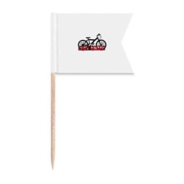 Imagem de Bus Bicycle Operação Art Deco Presente Moda Palito Bandeiras Marcação para Bolo Festa Prato de Queijo