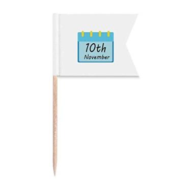 Imagem de Católico banquete mundial juventude Dia das Bruxas bandeiras para palito de dente marcação para festa bolo comida prato de queijo