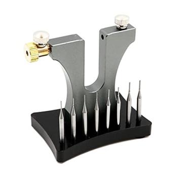 Imagem de MOOKEENONE Ferramenta de reparo extrator de tala de parafuso de relógio de aço para movimento de relógio com 0,6/0,7/0,8/0,9 mm
