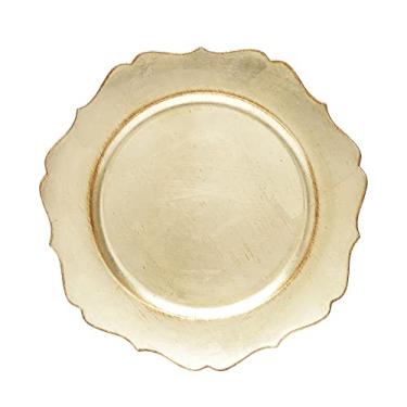 Imagem de Sousplat de Plástico Star Dourado 33cm - Lyor