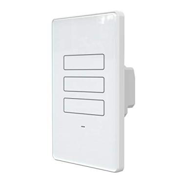 Imagem de Interruptor Inteligente WiFi AGL, 03 teclas Touch, Branco, Bivolt - Compatível com Alexa