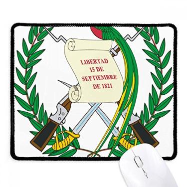 Imagem de Guatemala National Emblem Country Mousepad com borda costurada Tapete de borracha para jogos
