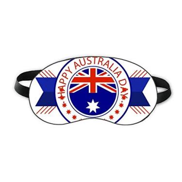 Imagem de Happy Australia Day Flag Ilustration Sleep Eye Shield Soft Night Vlindfold Shade Cover
