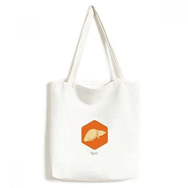 Imagem de Body Organs bolsa de lona laranja fígado bolsa de compras bolsa casual bolsa de mão