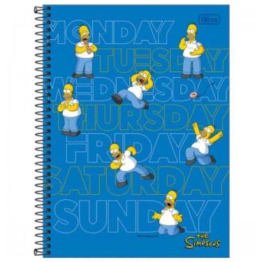 Imagem de Caderno Universitário Simpsons 1 Matéria C/80 Folhas Tilibra