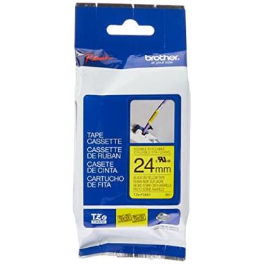 Imagem de Fita Rotulador Brother TZEFX-651 24mm Preto/Amarelo Flexível