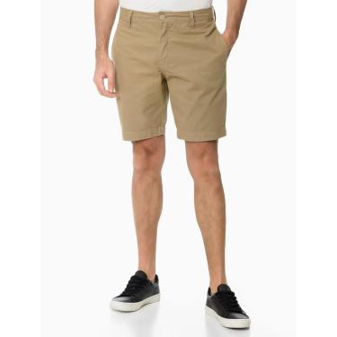 Imagem de Bermuda Em Sarja Calvin Klein Jeans Color Five Pockets Cáqui CKJM505-0712-Masculino