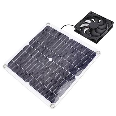 Imagem de Kit de painéis fotovoltaicos para ventiladores de painel solar de 12 W para ventiladores de mesa