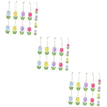 Imagem de NOLITOY 36 Peças De Decoração De Casa De Fazenda Com Etiquetas De Embelezamento Da Árvore B Das Mães Chips De Madeira Enfeites Pendurados Sinal De Mães Recortes De Favores Flor De