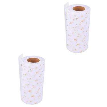 Imagem de ABOOFAN 2 Pçs Presentes Brilhantes Natividade Artesanato Enchimentos De Tecido Decoração Da Web De Natal Suprimentos De Tule Curto Envoltório Meia De Casamento Saia Com Ornamento