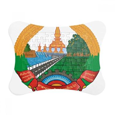 Imagem de Laos – Moldura de quebra-cabeça com emblema nacional da Ásia