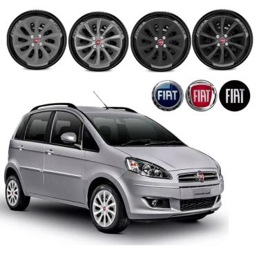 Imagem de Jogo calota Fiat Idea Flex 1.4 1.8 2014 2015 2016 Aro 15