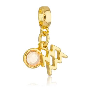 Imagem de Pingente Berloque Signo Aquário Pandora Banhado a Ouro 18k - Premium