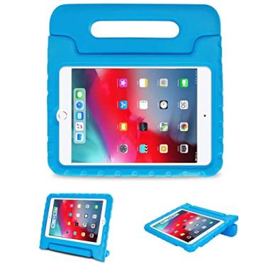 Imagem de Capa Infantil Maleta Compatível Para iPad Mini 4/5 A1538 A1550 A2133 A2124 A2126 A2125 (2015/2019) -AZUL,Anti imapcto,EVA, Emborrachada, Leve